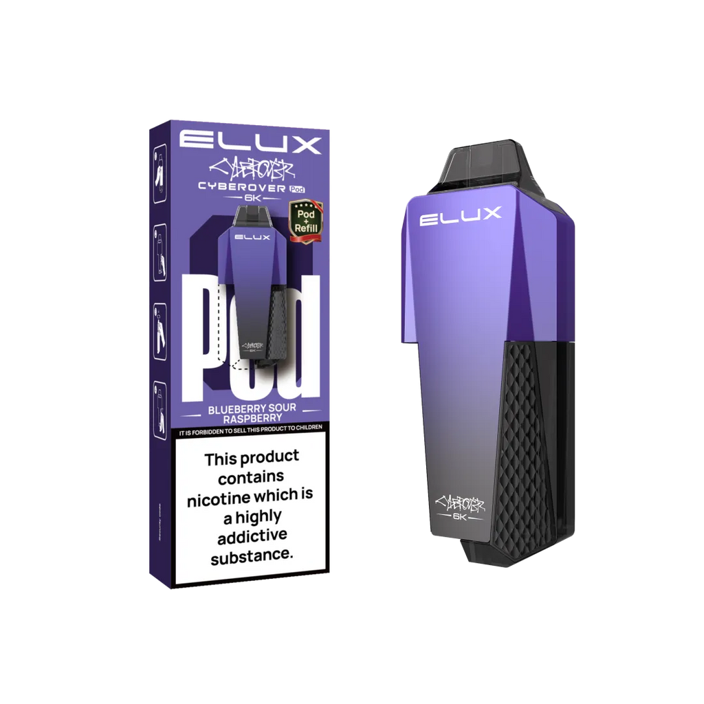 Elux Cyberover 6000 Prefilled Replacement Pods - Box of 5