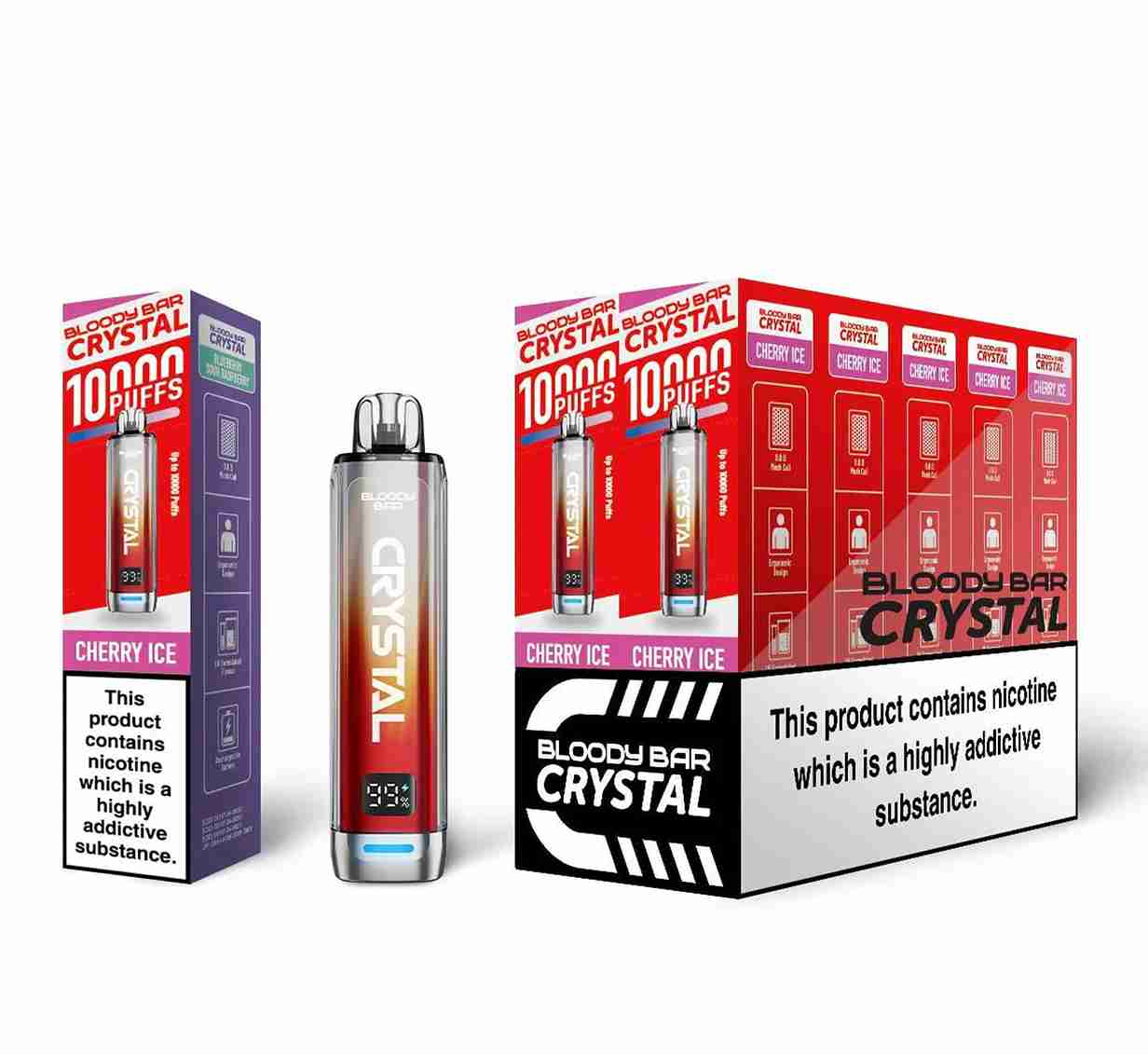 Bloody Bar Crystal 10K Puff Prefilled Pod Kit - Box of 10