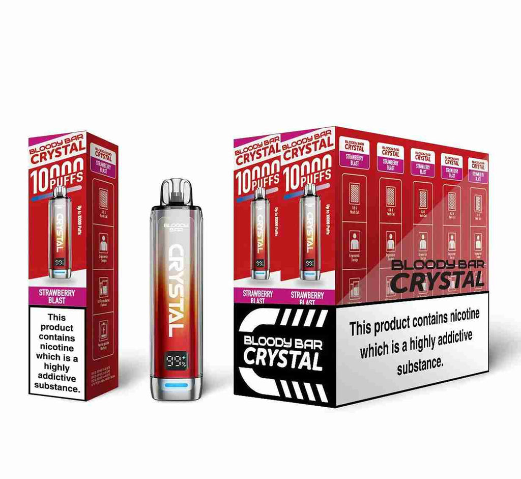 Bloody Bar Crystal 10K Puff Prefilled Pod Kit - Box of 10