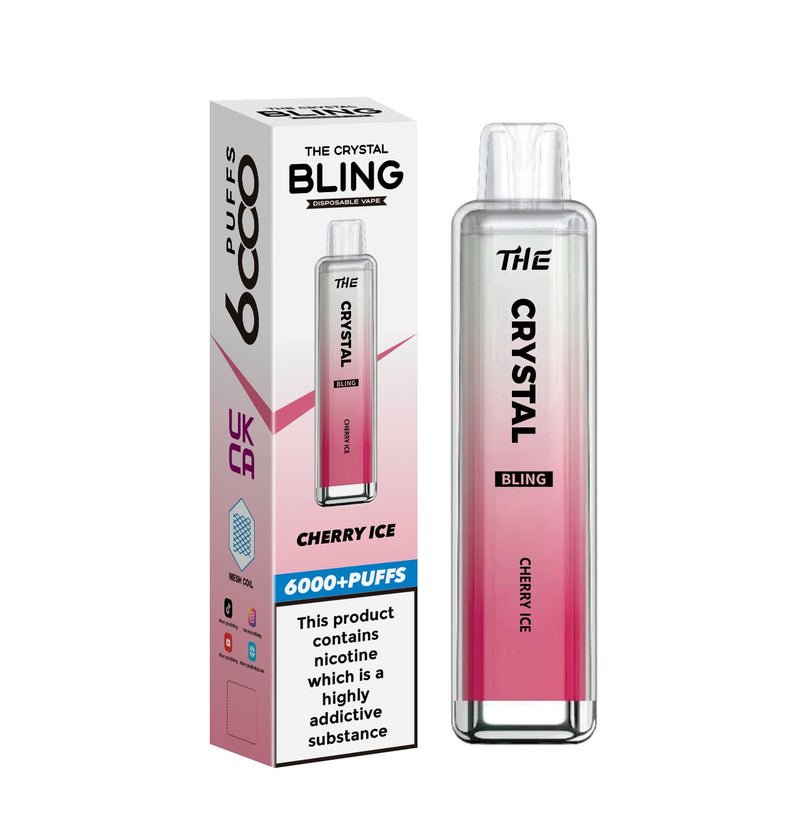 The Crystal Bling 6000 Prefilled Pod Vape Kit - Box of 10