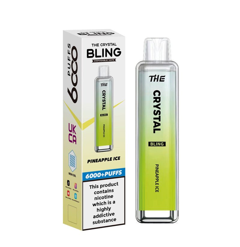 The Crystal Bling 6000 Prefilled Pod Vape Kit - Box of 10