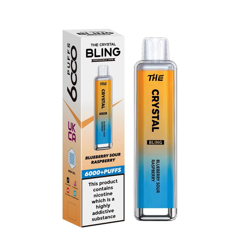 The Crystal Bling 6000 Prefilled Pod Vape Kit - Box of 10