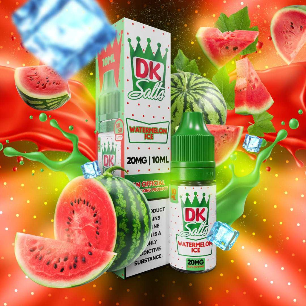 DK Salts E - Liquid 10ml 20mg Nic Salt Box of 10 - with Watermelon Ice flavour
