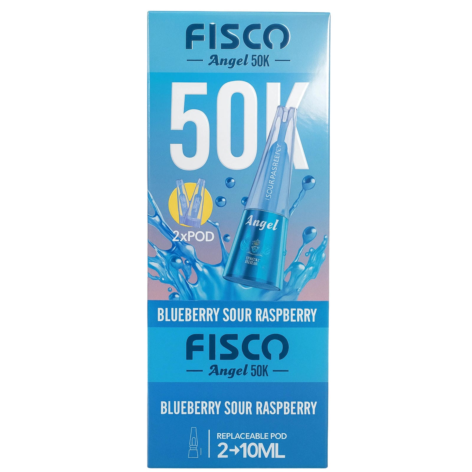 Fisco Angel 50K Puffs Prefilled Pod Vape Kit - Box of 5