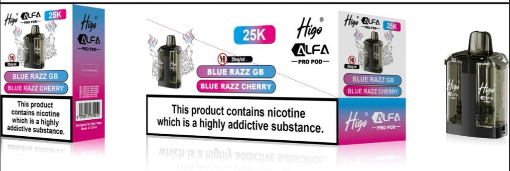 Higo Alfa Pro 25K Prefilled Pods Pack of 5 - Wholesale Price !