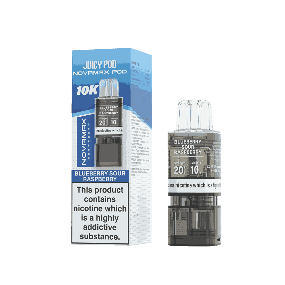 Juicy Pod Novamax 10K Replacement Pods - Pack of 10