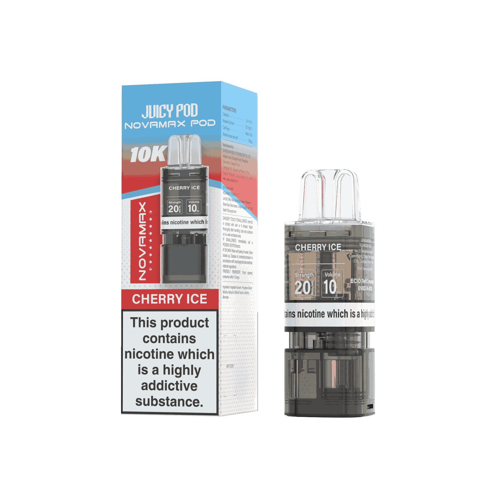 Juicy Pod Novamax 10K Replacement Pods - Pack of 10