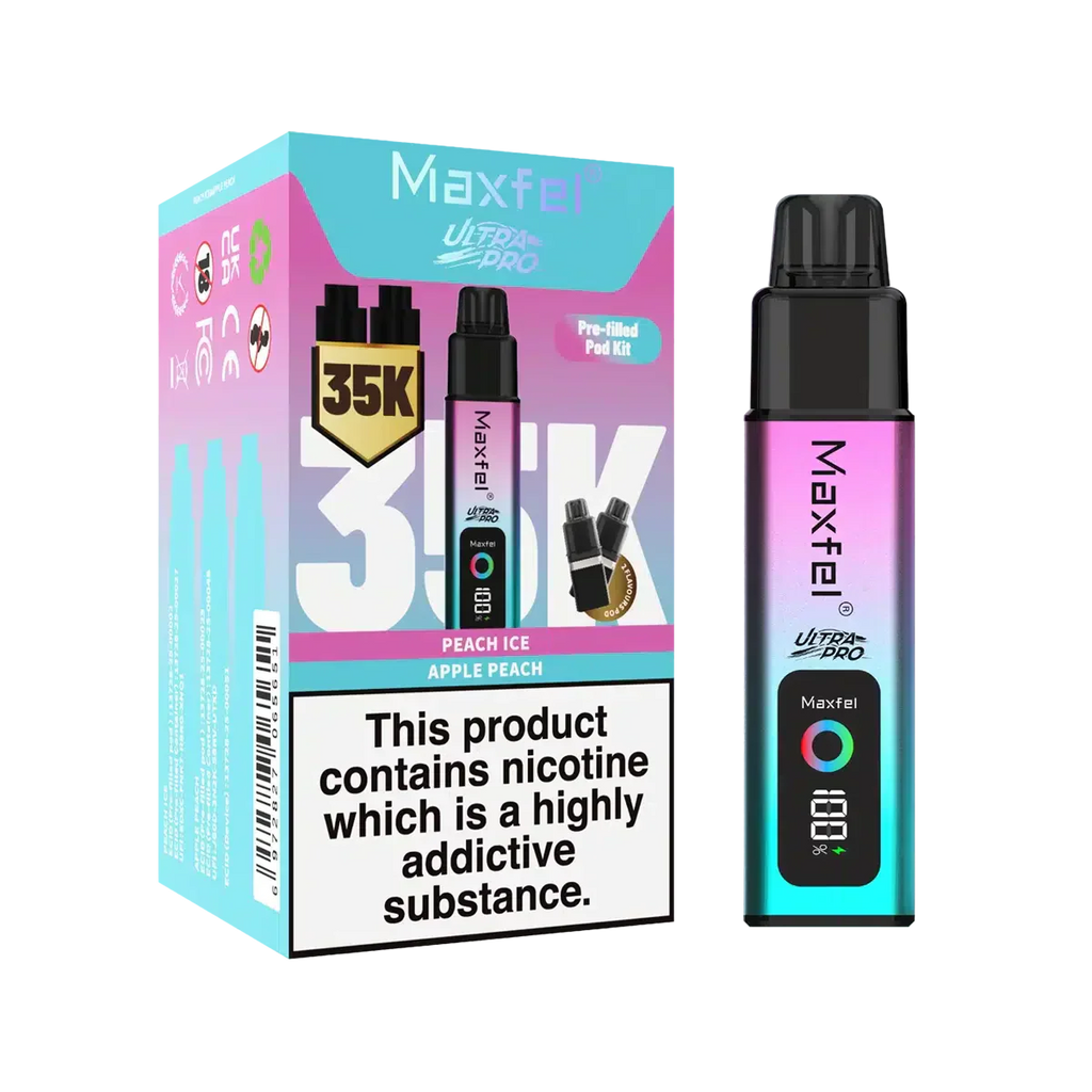 Maxfel Ultra Pro 35k Puffs Prefilled Pod Vape kit - Box of 5