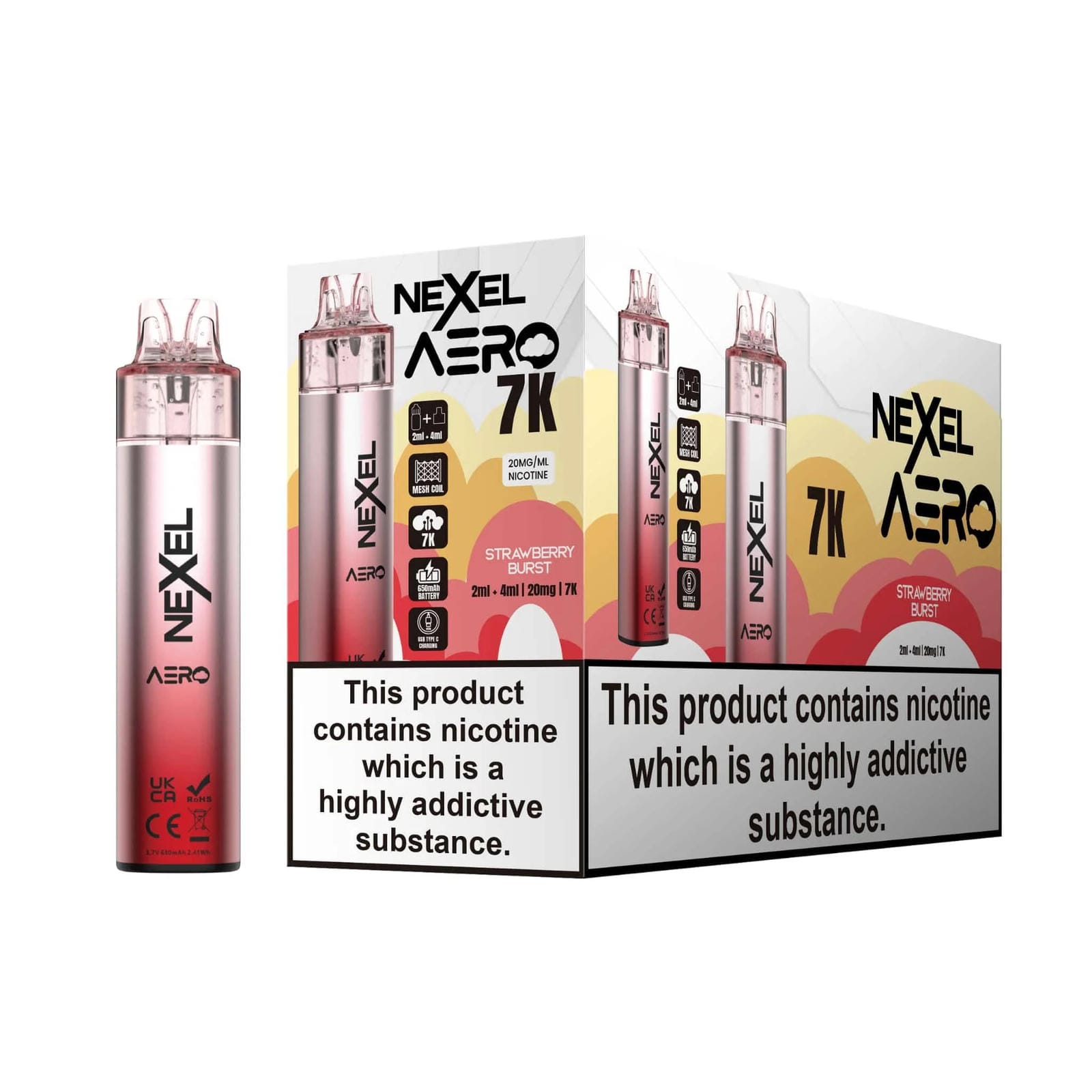 Nexel Aero 7k Prefilled Pod Vape Kit - Pack of 5