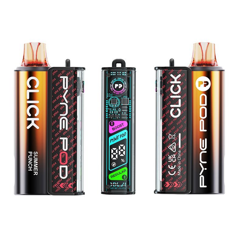 Pyne Pod Click 10000 Starter Kit - Pack of 5 - Flavours