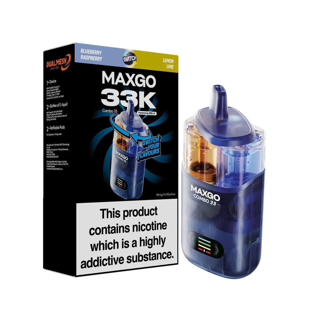 Relx Maxgo Combo 33000 Prefilled Pod Kit - Box of 3