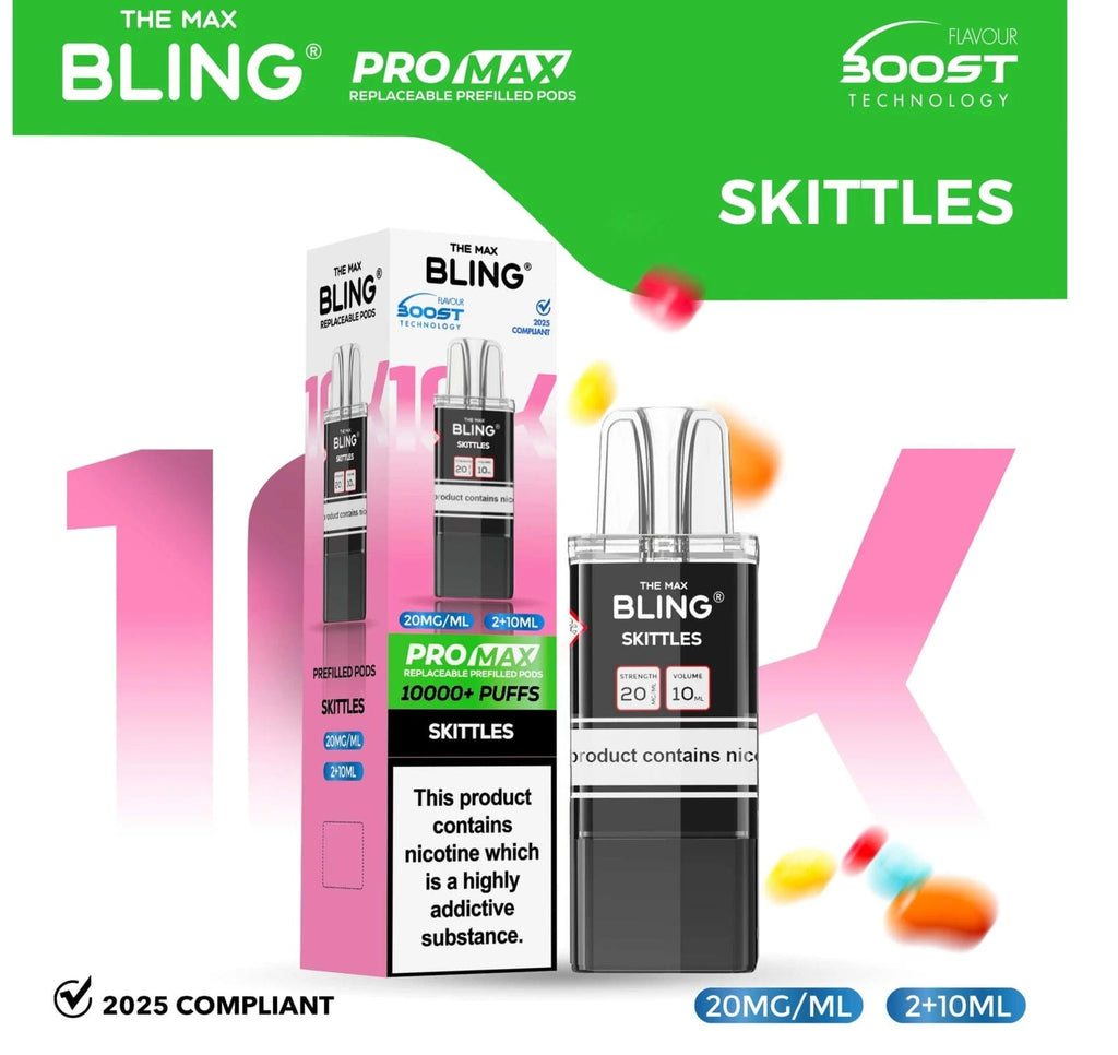 The Bling 10K Pro Max Replacement Prefilled Pods - Box of 5